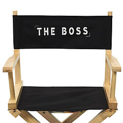 Acheter Toilinux Chaise de cinéma pliante - The Boss - Bois et Noir