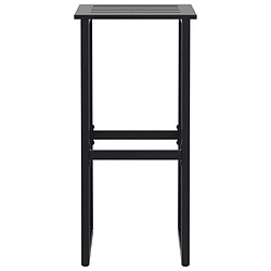 Acheter vidaXL Tabourets de bar lot de 4 noir acier enduit de poudre