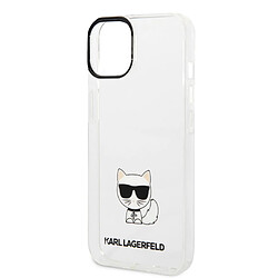 Karl Lagerfeld Coque arrière en TPU Choupette Transparent pour iPhone 14 Plus pas cher