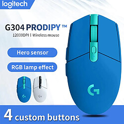 Universal Souris sans fil 2.4G Souris Ergonomique Moteur Héros 12000dpi | Mouse (Bleu)