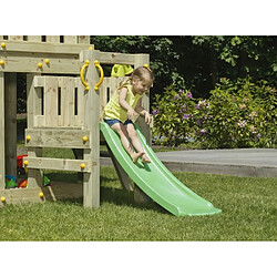 Kbt Glissière de toboggan avec vague en PEHD toba 120cm Vert foncé.