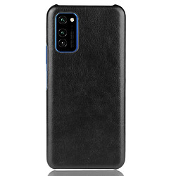 Wewoo Coque Pour Huawei Honor V30 Shockproof Litchi Texture PC + PU Case Black