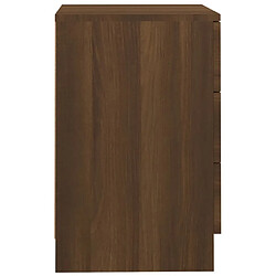 Acheter vidaXL Table de chevet Chêne marron 38x35x56 cm Bois d'ingénierie