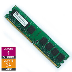 Barrette Mémoire 1Go RAM DDR2 Trs TRSDD2001G64U-667CL5BZX-16 DIMM PC2-5300U 2Rx8 - Reconditionné