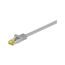 Wentronic Goobay RJ-45 CAT7 1.5m 1.5m Cat7 S/FTP (S-STP) Gris câble de réseau - Câbles de réseau (1,5 m, Cat7, S/FTP (S-STP), RJ-45, RJ-45, Gris)