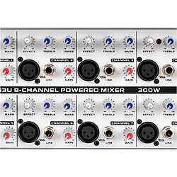 Avis Pronomic PM83U 8-Channel Powered Mixer avec USB / SD / Lecteur MP3 Bluetooth