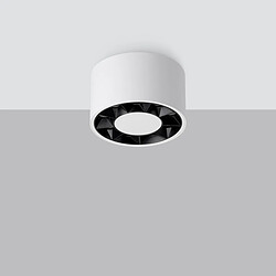 Sollux Downlight minimaliste monté en surface noir blanc