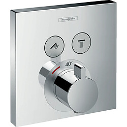 Hansgrohe - Set de finition pour mitigeur thermostatique ShowerSelect encastré avec 2 fonctions chromé