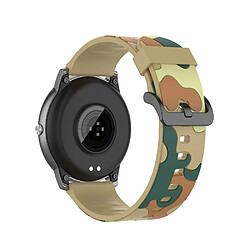 Bracelet en silicone motif de camouflage pour votre Haylou Solar LS05 - Camouflage kaki