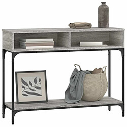 Avis Maison Chic Table console | Meuble d'entrée | Table d'appoint sonoma gris 100x30,5x75 cm bois d'ingénierie -GKD81810