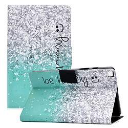 Etui en PU Conception d'impression de motifs Soyez heureux pour votre Samsung Galaxy Tab A7 Lite 8.7 pouces T220/T225