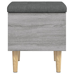 Maison Chic Banc de rangement | Meuble de rangement d'Entrée | Coffres d'Intérieur sonoma gris 42x42x46 cm bois d'ingénierie -MN85019 pas cher