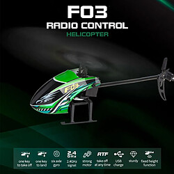 Universal F03 RC Helicopter 4CH Flybarless Height Hold Helicopter(Le noir)