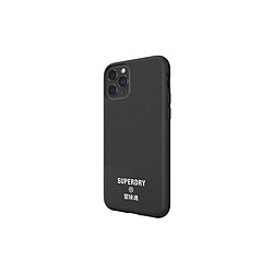 Superdry Coque pour Apple iPhone 11 Pro Collection Canvas en TPU Noir