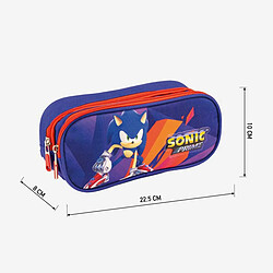 Avis Trousse d'écolier Sonic Violet 22,5 x 8 x 10 cm