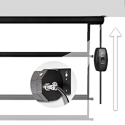 Acheter Duronic EPS70 /43 Ecran de Projection électrique 70 Pouces 4:3/142 x 107 cm - Fixation Mur ou Plafond - 4K Full HD 3D