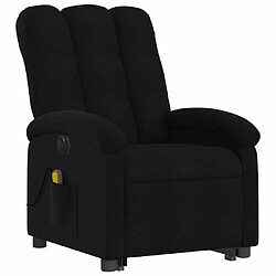 Avis Maison Chic Fauteuil Relax pour salon, Fauteuil inclinable de massage électrique Noir Tissu -GKD22314