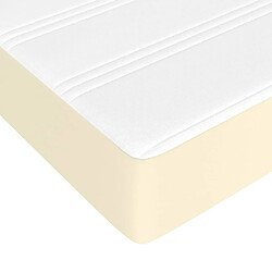 Acheter vidaXL Matelas de lit à ressorts ensachés Crème 100x200x20 cm