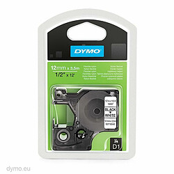 Ruban de transfert thermique Dymo 12 x 3,5 mm Noir Blanc Nylon (5 Unités)