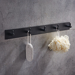 Acheter Universal Serviettes de toilette bar avec crochet mur noir vis de montage gratuit chambre salon salle de bains étagère rack rack