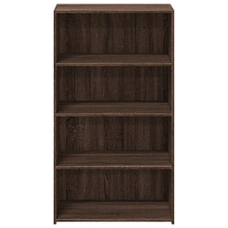 Avis vidaXL Buffet haut chêne marron 70x41x124 cm bois d'ingénierie