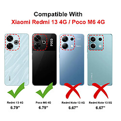 Acheter Htdmobiles Coque pour Xiaomi Redmi 13 4G / Poco M6 4G - housse etui silicone gel fine + film ecran - TRANSPARENT TPU