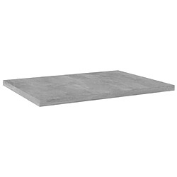 vidaXL Panneaux de bibliothèque 4 pcs gris béton bois d’ingénierie