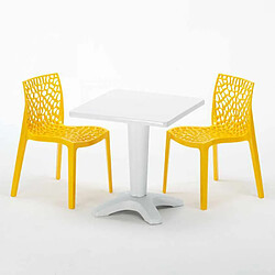 Avis Grand Soleil Table et 2 chaises colorées polypropylen