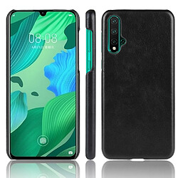 Wewoo Coque PC antichoc Litchi Texture PC + PU pour Huawei Nova 5 / Nova 5 Pro noir