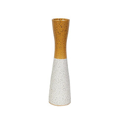 Vase Romimex Jaune Blanc Céramique 12 x 43 x 12 cm