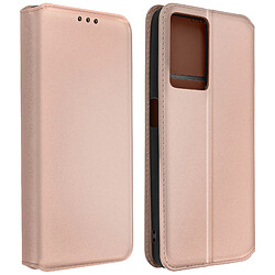 Avizar Housse pour Oppo A57 et A57s Clapet Porte-carte Support Vidéo rose