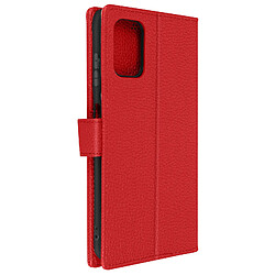 Avizar Housse Nokia G11 et Nokia G21 Clapet Portefeuille Stand Vidéo rouge