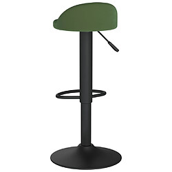 Acheter vidaXL Tabouret de bar Vert foncé Velours