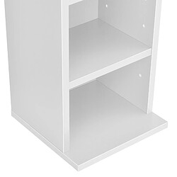 Acheter Helloshop26 Tour armoire étagère CD / DVD rangement stockage 175 cm MDF blanc 03_0004500