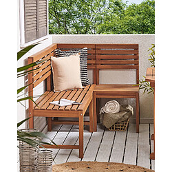 Beliani Chaise de jardin TREIA Bois Bois clair