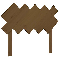 Maison Chic Tête de lit scandinave,Meuble de chambre Marron miel 104x3x80,5 cm Bois massif de pin -MN27847