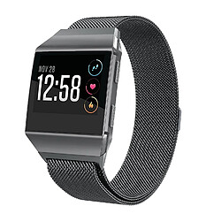 PHONECARE Bracelet Milanese Loop Fermoir Magnétique - Fitbit Ionic - Noir