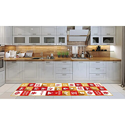 Alter Tapis de cuisine, 100% Made in Italy, Tapis antitache avec impression numérique, Tapis antidérapant et lavable, Modèle Altagracia, 240x52 cm