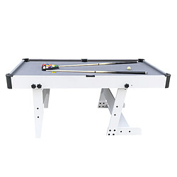 Acheter Cougar Hustle XL Table de Billard, Table Billard ConVERTible | Billard sur Table, Pliable 6ft BLANC / gris pour l'intérieur | Billard Pliable Accessoires inclus - 182,9 x 91,4 x 78,7 cm - 40kg