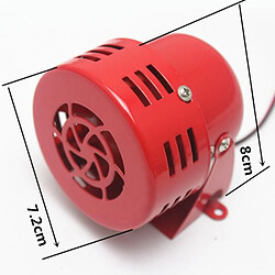 4Pcs 12V Metal Car RV 1950's Electric Driven Air Raid Siren Horn Alarm Red