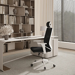 ICONIK INTERIOR Chaise de bureau ergonomique avec roulettes et accoudoirs - Ergal Vert