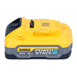 DeWalt Kit batterie DCBP 518 H2 2x batterie Powerstack 18 V 5,0 Ah / 5000 mAh XR Li-Ion - avec indicateur de charge