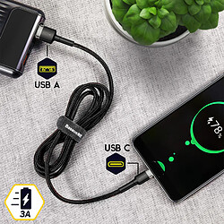 Avis Câble USB vers USB Type C Charge & Synchro Charge Rapide 1m Baseus - Noir