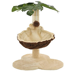 Avis Arbre à chat,niche pour chat avec griffoir en sisal 50 cm Beige et Marron -MN56681