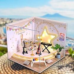 Dollhouse avec Dollhouse Meubles et Instrument de Musique Maison de Poupée pour les Filles 1:12 Échelle pour Enfants Jeux de simulation Maison de pas cher