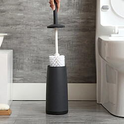 Acheter Universal Brosse de toilette et porte-vaisselle de toilette avec étagère noire pour la salle de bains design moderne brosse de toilette avec couvercle solitaire |