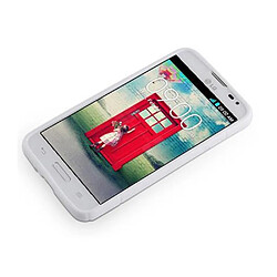 Cadorabo Coque LG L70 (1. SIM) Etui en Blanc