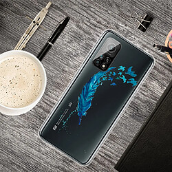 Coque en TPU à motifs clair souple plume pour votre Xiaomi Mi 10T 5G/10T Pro 5G