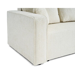 Acheter Bestmobilier Topaze - canapé 3 places - convertible avec coffre - en tissu velours relief