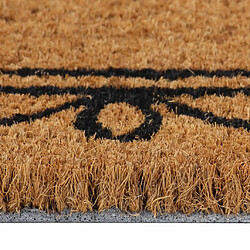 Avis vidaXL Tapis de porte naturel 40x60 cm fibre de coco touffeté